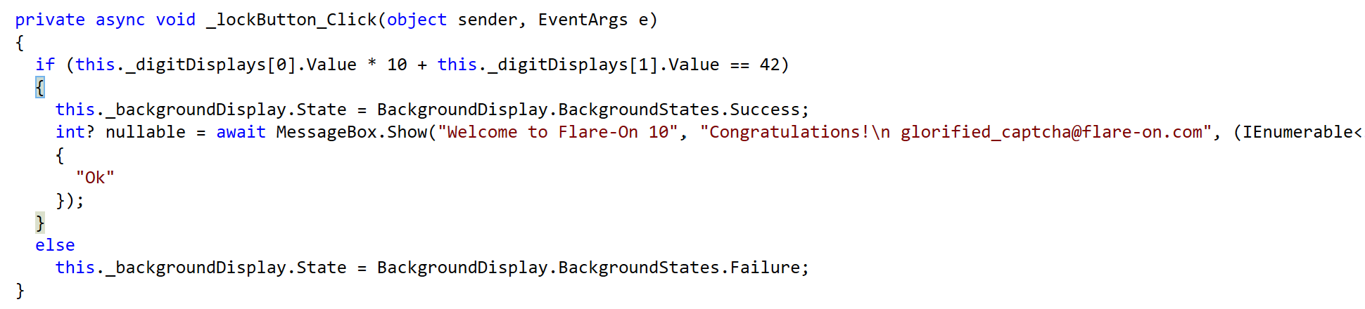 Button Click Code